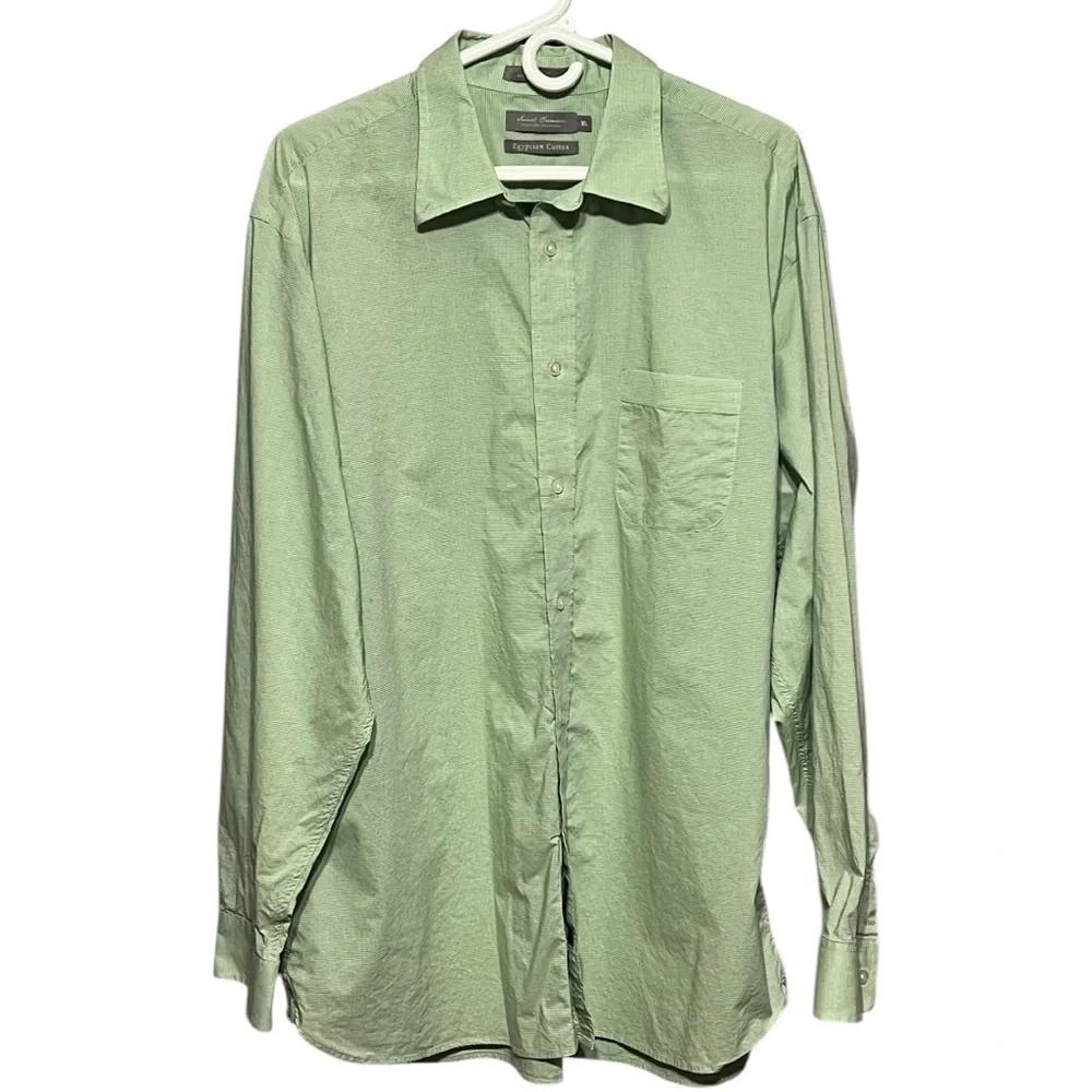 Daniel Cremieux Plaid Long Sleeve Button Down Shirt Green White Men’s XL